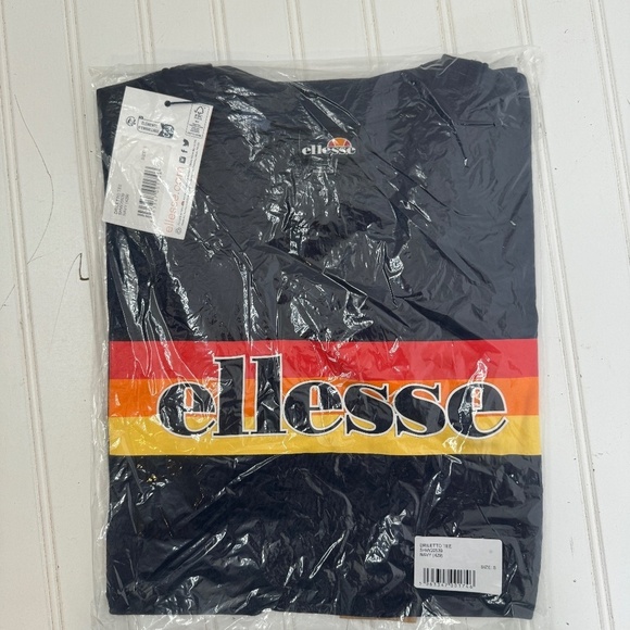 NEW Ellesse Driletto Tee Navy Small - Picture 3 of 8